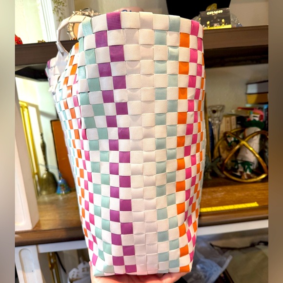 Kate Spade New York Multicolored Woven Limited Edition Tote EUC Approx. 17”x13” - Picture 6 of 15